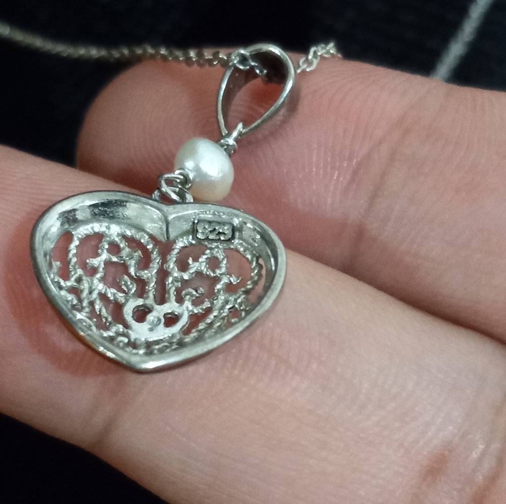 925 heart necklace - Picture 9 of 11
